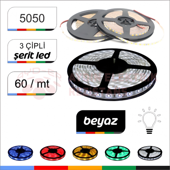 İç Mekan Led Beyaz (5MT)
