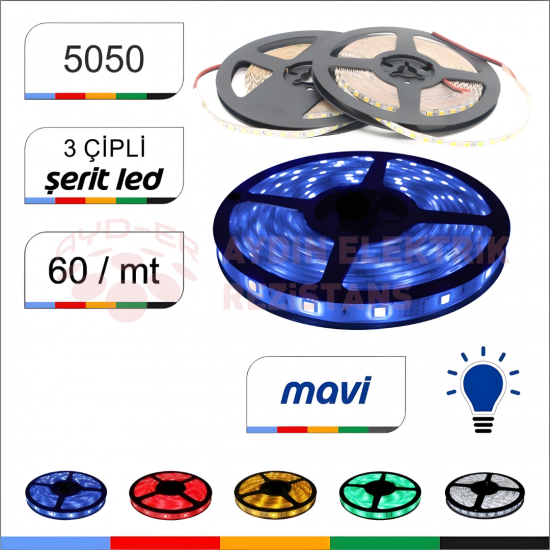 İç Mekan Led Mavi (5MT)