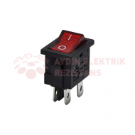 (AYD-ER) Mini Işıklı Anahtar (4 Bağlantılı)