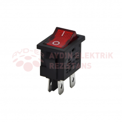(AYD-ER) Mini Işıklı Anahtar (4 Bağlantılı)