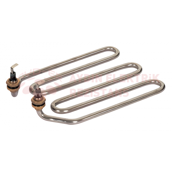 (BALÇIK)  Semaver Rezistansı - Kıvrık 220V. 2000W. (8.5 Krom)