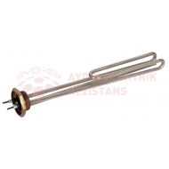 (MEGA) 1-1\4 Kıvrık Çay Kazanı Rezistansı 220V 35CM 2000W (8.5 Krom)