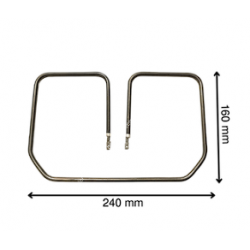 (BALÇIK)  Köşeli Tost Rezistansı 110V. 800W (6.5 Krom)