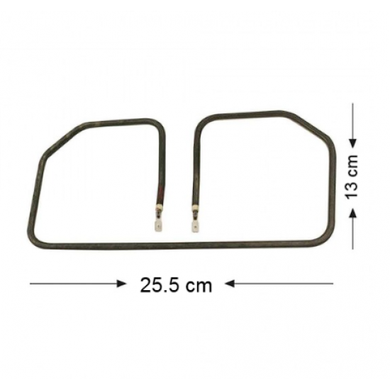 (BALÇIK) Köşeli Tost Rezistansı 110V. 900W (6.5 Krom) 