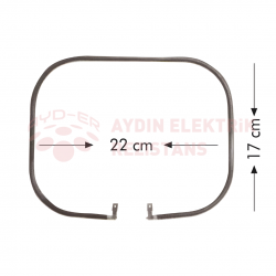 (BALÇIK) Tost Rezistansı 110V. 800W (6.5 Krom)
