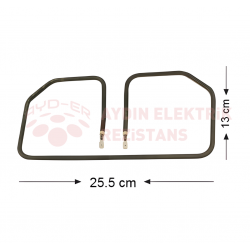(BALÇIK) Köşeli Tost Rezistansı 110V. 900W (6.5 Krom) 