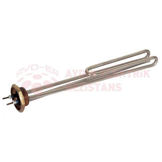 (MEGA) 1-1\4 Kıvrık Çay Kazanı Rezistansı 220V 35CM 3000W (8.5 Krom)