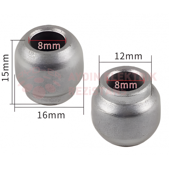 Vantilatör Burç 8 mm Çap Tırnaklı