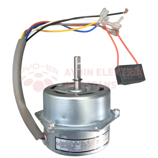 Vantilatör Motoru No:06 Düz Milli 60Watt (BAKIR)