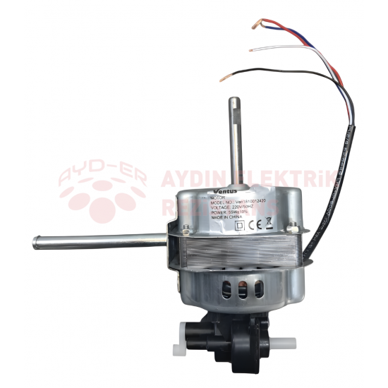 Vantilatör Motoru No:07 8MM Sanayi Tip Ventus 55W 