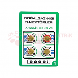 Enjektör No: 1 Arçelik DoğalGaz 9 Luk