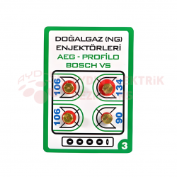 Enjektör No: 3 Aeg-Bosch DoğalGaz 7 Lik