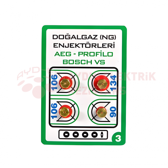 Enjektör No: 3 Aeg-Bosch DoğalGaz 7 Lik