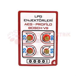 Enjektör No: 4 Aeg-Bosch Lpg 7 Lik
