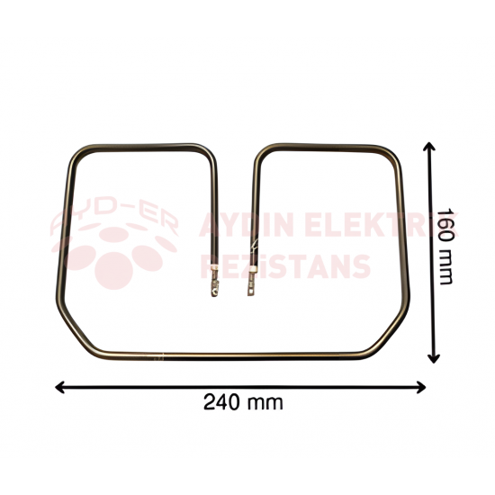 (BALÇIK)  Köşeli Tost Rezistansı 110V. 800W (6.5 Krom)