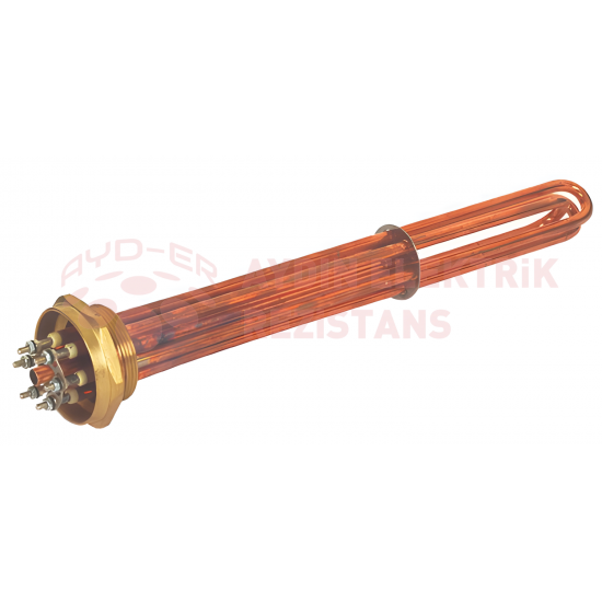 (BALÇIK) 2'' Kafalı Isıtıcı 220V-380V. 50CM 15000W (8.5 Bakır)