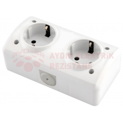 IP44 Nemli Yer Topraklı Priz + Topraklı Priz