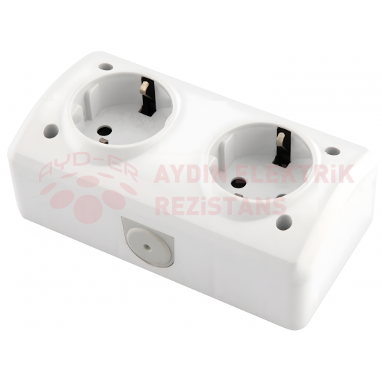 IP44 Nemli Yer Topraklı Priz + Topraklı Priz