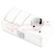 IP44 Nemli Yer Topraklı Priz + Komitatör