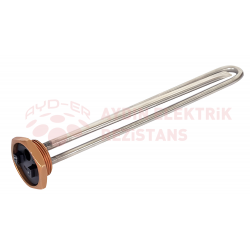 (BALÇIK) 1-1\4 Düz Termovat Isıtıcı Rezistansı 220V 40CM 3000W (8.5 Krom)